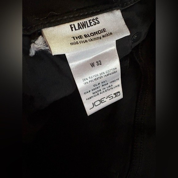 Joe's Jeans Black Skinny Jeans - Picture 3 of 4